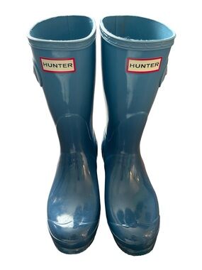 Hunter Original Blue short rain boots